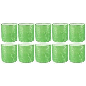 amazon brand - solimo hdpe uv protected 260 gsm round grow bags  green  12x12 inch  pack of 5