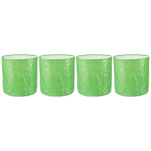 amazon brand - solimo hdpe uv protected 260 gsm round grow bags  green  12x12 inch pack of 4