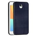 Amazon Brand - Solimo Leather Mobile Cover (Soft &amp; Flexible Back case), for Vivo Y21 - Blue