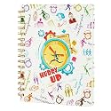 Amazon Brand - Solimo Minute Manager Wirebound Notebook | 80 GSM | 160 Pages (165 X 215 mm)