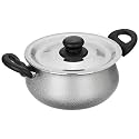 Amazon Brand - Solimo Non-stick Handi with Stainless Steel Lid, 2.5 Litre (Induction Bottom)