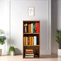 Amazon Brand - Solimo Opera 3ft Open Book Shelf – Leon Teak Finish (90×40×29 cm), Termite &amp; Moisture Resistant, Engineered Wood, Easy to Clean, Eco-Friendly Storage Organizer