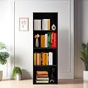 Amazon Brand - Solimo Opera 4ft Open Book Shelf – Wenge Finish (119×40×29 cm), Termite & Moisture Resistant, Engineered Wood, Easy to Clean, Eco-Friendly Storage Organizer