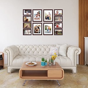 amazon brand - solimo photo frame set rosewood_spf-1598