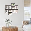 Amazon Brand - Solimo Set of 2 Black &amp; White Photo Frames With Mount Paper (6 X 8 Inch - 2)