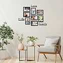 Amazon Brand - Solimo Set of 2 Black & White Photo Frames With Mount Paper (6 X 8 Inch - 2)