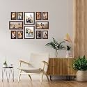 Amazon Brand - Solimo Set of 2 Black & White Photo Frames With Mount Paper (6 X 8 Inch - 2)