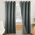 Amazon Brand - Solimo Polyester 100% Blackout Window Curtains | 5 Feet | Set of 2 | Emboss Floral Design | for Living Room, Kids Room &amp; Bedroom | Grey