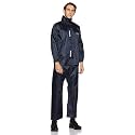 Amazon Brand - Solimo Men Polyester Casual Style Water Resistant Rain Coat with Pant (Blue, Large)