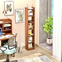 Amazon Brand - Solimo Rooney 6 Layer Engineered Wood Bookshelf Multipurpose Home Decor Storage Rack Showcase Organizer for Living Room, Kitchen, Bedroom (Asian Walnut)