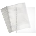 Amazon Brand - Solimo Sheet Protectors, Top-Load, 11 Holes (A4, 200 Micron, Set of 50)