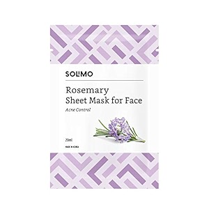 amazon brand - solimo solimo rosemary sheet mask for face
