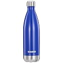 Amazon Brand - Solimo Stainless Steel Insulated 24 Hours Hot and Cold Bottle (1000 ml, Blue)