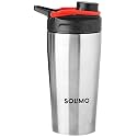 Amazon Brand - Solimo Stainless Steel Leak - Proof Gym Shaker, 750 ml, Silver