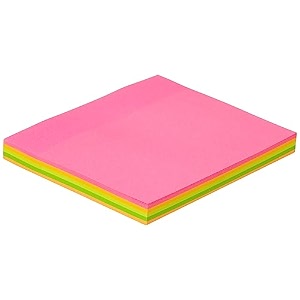 amazon brand - solimo sticky notes pad pocket-size wirobound 3 x 4 notes 200 sheets