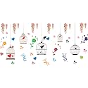 Amazon Brand - Solimo Wall Sticker for Bedroom (Cute Pets Sleep) | PVC Vinyl | Self-Adhesive | Charming Home Décor (137 cm x 97 cm)