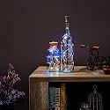 Amazon Brand - Solimo Wine-Bottle String Lights, Copper Wire, Battery-Operated, 2 Meters (Multicolour), LED