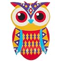 Amazon Brand - Solimo Wooden Owl Key Stand for Wall | 4 Hooks
