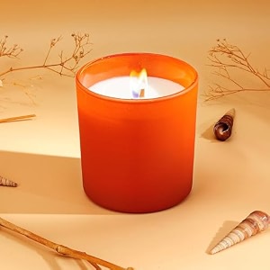 amazon brand - solimo gel candle with 2 free refills for home dcor amp gifting 1 gel candle  2 refills