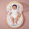 Amazon Brand - Supples Baby Bed Mattress with Mosquito net | Animal Print | Orange
