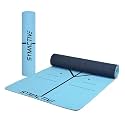 Amazon Brand - Symactive 6mm Anti-Skid Lightweight Sweat/Dirt Proof EVA + TPE Yoga Mat with Carrying Strap for Gym &amp; Outdoor Workout for Men/Women (Army Green)