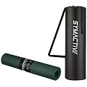 Amazon Brand - Symactive 6Mm Anti-Skid Lightweight With Perfect Grip Ldpe + Eva Yoga Mat With Carry Bag (Army Green) - Green