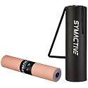 Amazon Brand - Symactive 6mm Premium Anti-Skid Supersoft Dual Color TPE Yoga Mat with Carry Bag (Peach &amp; Navy Blue)