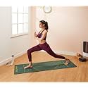 Amazon Brand - Symactive 6mm Anti-Skid Lightweight Sweat/Dirt Proof EVA + TPE Yoga Mat with Carrying Strap for Gym &amp; Outdoor Workout for Men/Women (Army Green)