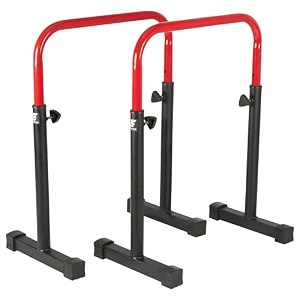 amazon brand - symactive adjustable dips bar dip station  body press dip bar max user weight 150 kg
