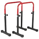 Amazon Brand - Symactive Adjustable Dips Bar Dip Station | Body Press Dip Bar, Max User Weight: 150 Kg