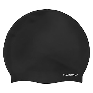 amazon brand - symactive classic silicone swimming cap  water-resistant  easy fit  protective for adult men and women  breathable amp lightweight