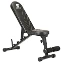 Amazon Brand - Symactive Heavy Duty 3 in 1 Adjustable Incline Multipurpose Gym Bench with Premium Upholstered Seats, Max User Weight 350 KG | Multipurpose Fitness Bench