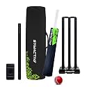 Amazon Brand - Symactive Drive Heavy Duty Plastic Cricket Bat Kit, Full Size (34" X 4.2"inches) Premium Bat Combo for All Age Groups