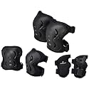 Amazon Brand - Symactive Professional Protective Gear Set (Knee/Elbow/Wrist Guard) for Skateboarding, Roller Skating, Inline Skating, Cycling and Other Sports Kids, Boys and Girls (Small, Black)
