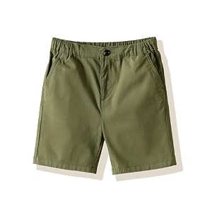 amazon brand - symbol boy39s cotton chinocargo shorts  elasticated waistband  age 6-14 years