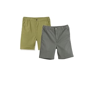 amazon brand - symbol boy39s cotton chinocargo shorts  elasticated waistband  age 6-14 years
