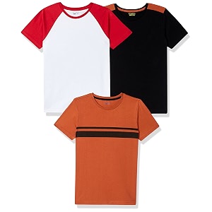 amazon brand - symbol boy39s regular fit t-shirt pag 516_multi 1 7-8 years