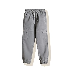 amazon brand - symbol boy39s cotton cargo jogger  elasticated waistband and cuff  stretchable  age 2-14 years