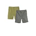 Amazon Brand - Symbol Boy's Cotton Chino/Cargo Shorts | Elasticated Waistband | Age 6-14 Years