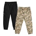 Amazon Brand - Symbol Boy's Cotton Cargo Jogger | Elasticated Waistband and Cuff | Stretchable | Age 2-14 Years