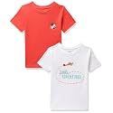 Amazon Brand - Symbol Boys 100% Cotton Printed Half Sleeves Regular Fit T-Shirt |(Pack of 2)