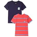 Amazon Brand - Symbol Boys 100% Cotton Printed Half Sleeves Regular Fit T-Shirt |(Pack of 2)