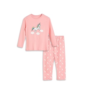 amazon brand - symbol girls night dress  100 cotton t-shirt amp pajama set  full sleeves  age 2-12 years