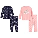 Amazon Brand - Symbol Girls Night Dress | 100% Cotton T-Shirt &amp; Pajama Set | Full Sleeves | Age 2-12 Years