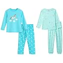 Amazon Brand - Symbol Girls Night Dress | 100% Cotton T-Shirt &amp; Pajama Set | Full Sleeves | Age 2-12 Years