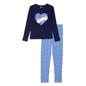 amazon brand - symbol girl39s cotton relaxed pajama set