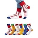 Amazon Brand - Symbol Kids Unisex Colorful Socks 6 Pack Comfortable Cotton