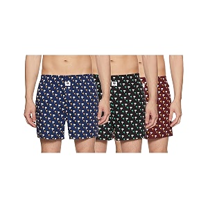 amazon brand - symbol men39s printed 100 cotton boxer shorts in regular fit pack of 3