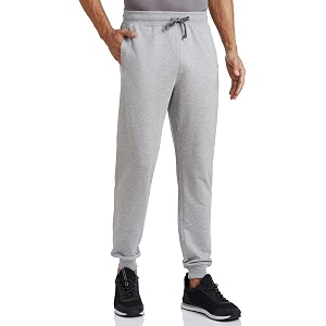 amazon brand - symbol men39s cotton rich strechable knit terry track pants - regular fit