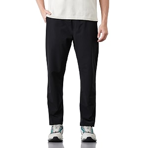 amazon brand - symbol men39s relaxed fit pleated athleisure trouser elasticated waistband  100 polyester available in plus sizes